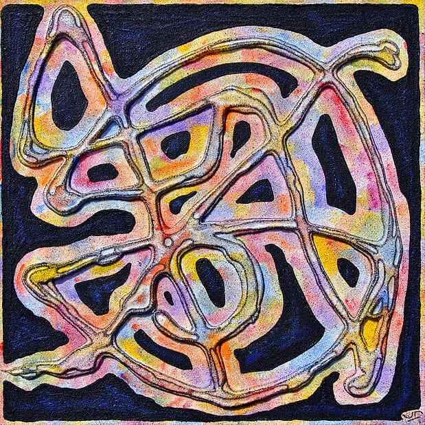 E.Dilhac Les Fréquentielles 14. 50x50cm